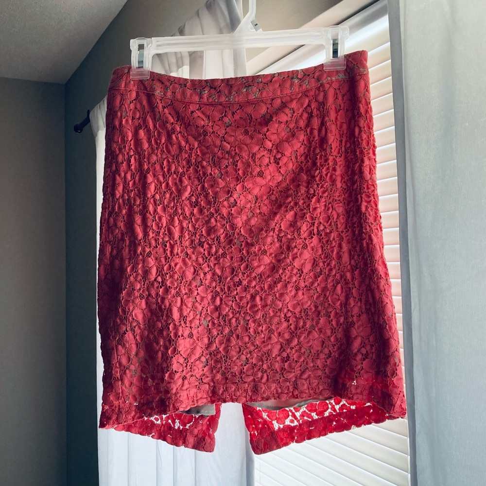 Coral Crotchet Skirt